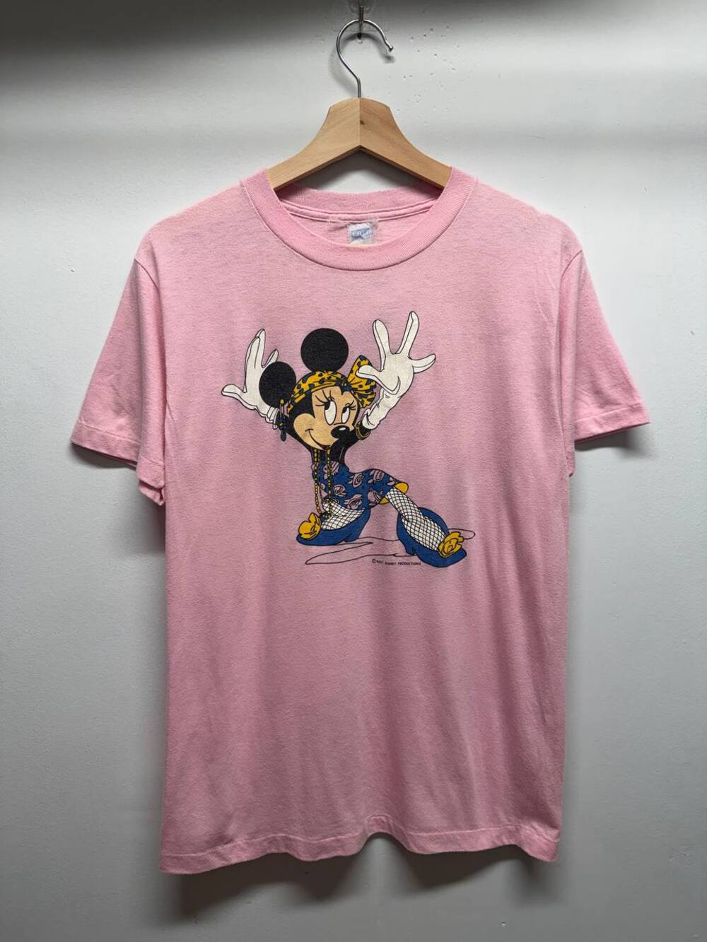 Vintage Walt Disney Productions Minnie Mouse Punk Rock Graphic Tee